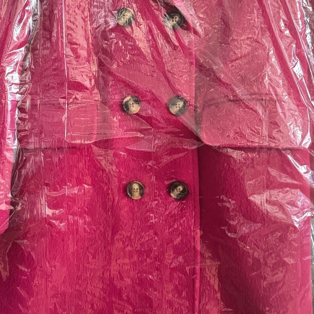 🆕Soft oversized pea coat pink boohoo sold out - Picture 5 of 6